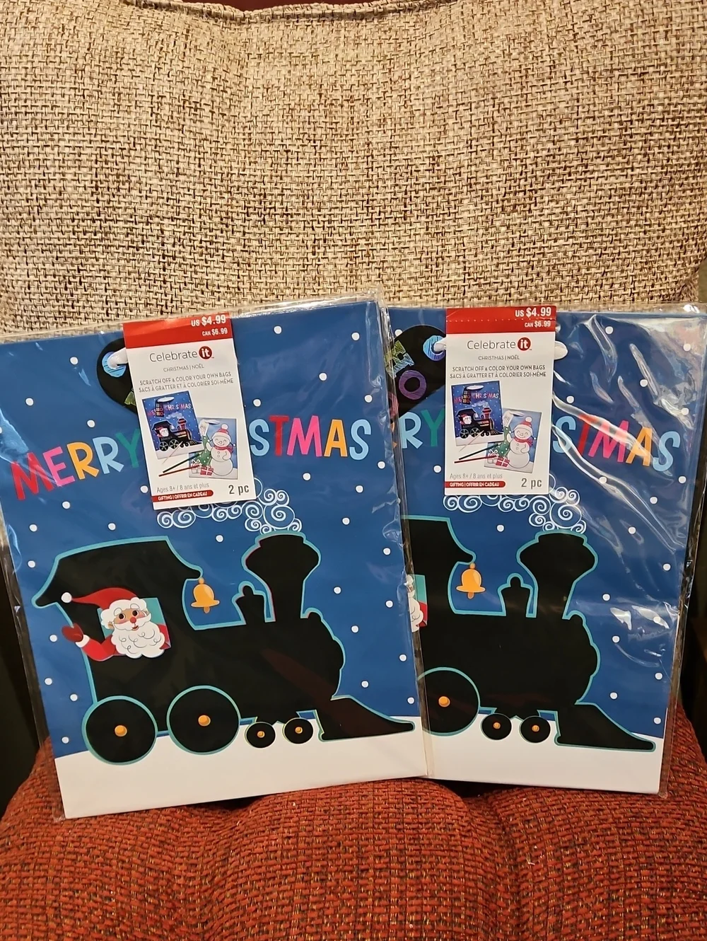 DIY Christmas Gift Bags - 4 Bags
